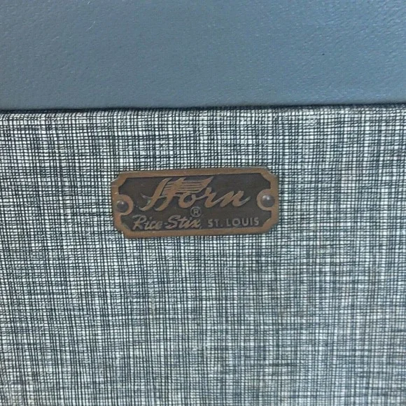 Vintage HORN Rice Stix St Louis Train Case No Key HTF luggage carry on lined - Picture 2 of 12